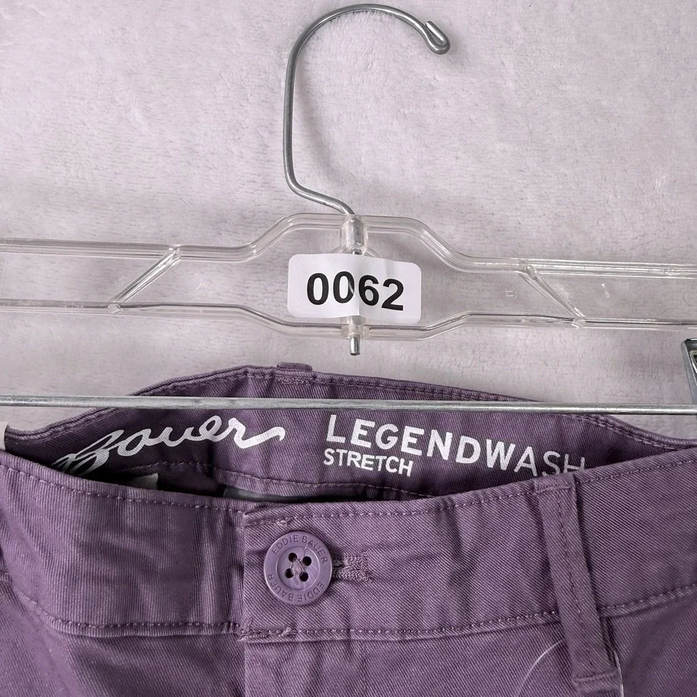 Eddie Bauer Pants Womens 10 Legend Wash Boyfriend Purple Mid Rise Relaxed NWT - Picture 12 of 12